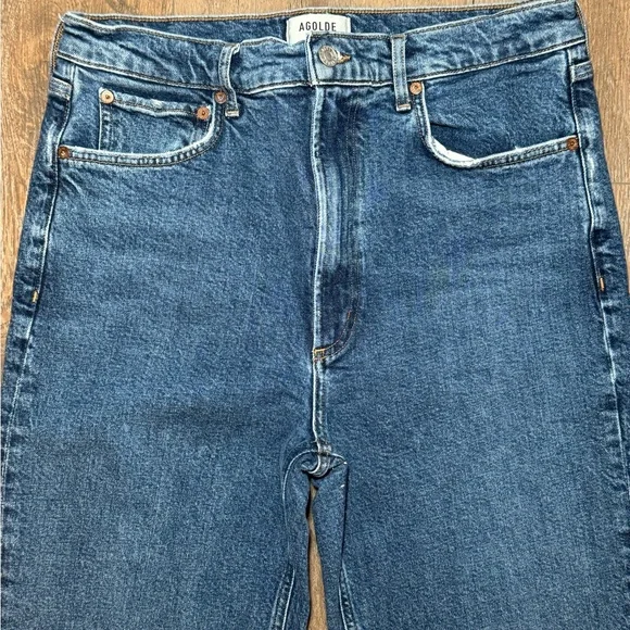 Agolde High Rise Stovepipe Jeans in Aspire - Picture 3 of 11